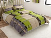 Bavlnené obliečky DANIELA zelené Rozmer obliečky: 70 x 90 cm | 140 x 200 cm