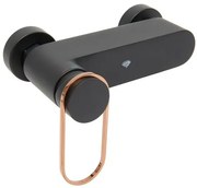 Sprchová batéria SAT Fusion bez sprchového setu 150 mm čierna/bronz SATBSFU268CPCBR