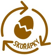 Štítok/nálepka na odpadkové koše, RECYKLÁCIA - Škrupiny 8cm