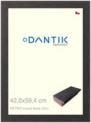 DANTIK rám na obraz 42x59,4 | RETRO tmavě šedá (Plexi Čiré)