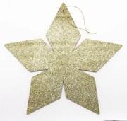 DECOLED Zlatá hviezda, 2D, 30 cm