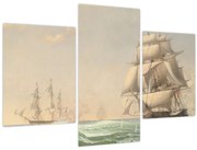 Obraz - Fitz Henry Lane, The United States Frigate President Engaging the British Squadron, reprodukcia (90x60 cm)