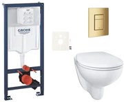 Závesný wc set do ľahkých stien / predstenová montáž GROHE Bau Ceramic SIKOGRSBAUSCGL0