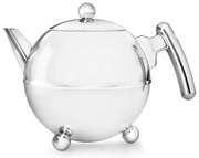 Kanvica na čaj z nehrdzavejúcej ocele v striebornej farbe 1,2 l Bella Ronde – Bredemeijer