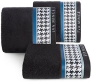 BAVLNENÝ UTERÁK EVA MINGE8 70X140 CM ČIERNA