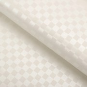 PVC obrus Krémové šrafované kocky PV-127 - metráž š. 140 cm