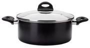 Hrniec so sklenenou pokrievkou ø 24 cm – Venus Lunasol Induktion black - 600549