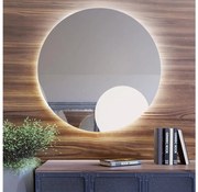 Baltica Design - LED kúpeľňové zrkadlo BRIGHT s podsvietením, 15 W/230 V, 4500 K, priemer 60 cm, IP65