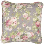 Taupe povlak na vankúš s ružami Roses - 40 * 40 cm