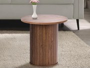 Okrúhly odkladací stolík Seline, 40 cm, dub%