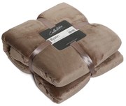 Béžový chlpatý pléd Denmark stone - 150 * 200 cm