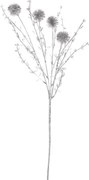 Umelá kvetina Bodliak 60 cm, strieborná%