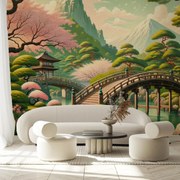 Fototapeta - Ázijská krajina (147x102 cm)