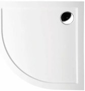 Sprchová vanička štvrťkruhová Polysan 100x100 cm liaty mramor 62511