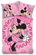 Carbotex Detské bavlnené obliečky Báječná Minnie, 140 x 200 cm, 70 x 90 cm
