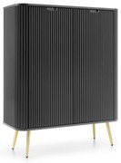 Zova vysoká komoda (K103) do obývačky, čierna