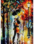 785473 NORIMPEX 5D Diamantová mozaika - Bozk v daždi