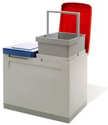 Zostava košov na triedený odpad, 2x 15 litrov