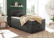 XXXLutz BOXSPRINGOVÁ POSTEĽ, 120/200 cm, antracitová MID.YOU - Online Only spálne - 002220032503