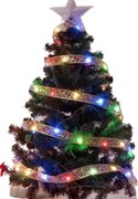 KIK KX5251 Vianočná stuha zlatá 100 LED, 10 m multicolor