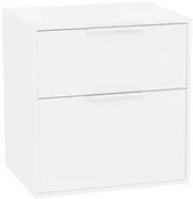 Roca Optica kúpeľňová skrinka bez umývadla 58,5x56,5x45,5 cm biela matná mat OPTDESK602ZBM