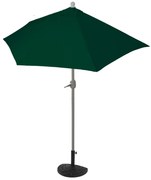 Slnečník polkruh Parla 270 cm so stojanom - polyester/hliník - zelená