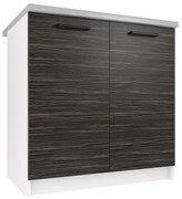 Kuchynská skrinka Belini spodná 80 cm eben kráľovský s pracovnou doskou  TOR SD80/0/WT/HK/0/B1