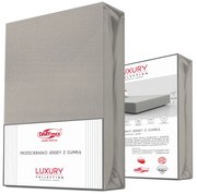 JERSEY PRESTIERADLO 90X200 CM, VÝŠKA 30 CM SIVÉ