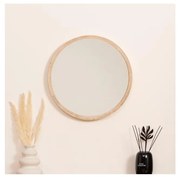 Atmosphera - Nástenné zrkadlo OLAV pr. 52 cm paulovnia