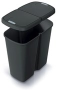 Odpadkový kôš DUO čierny, 45 l, čierna