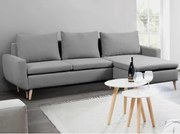 Rohová sedacia súprava Enjoy, sivá látka%