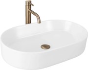 Rea Nadia, umývadlo na dosku 610x385x120 mm, biela matná, REA-U9657