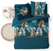 Modré bavlnené obliečky na dvojlôžko/predĺžené 240x220 cm Alianor – douceur d'intérieur