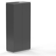 Vysoká šatníková skriňa Creator 83,2 x 44,5 x 185,9 cm, biela / antracit