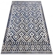 Koberec MUNDO E0561 romby, zygzak 3D outdoor sivý / béžový