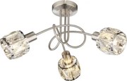 Stropné osvetlenie Kris 38 cm, sklenený krištáľ, 3 svietidlá%