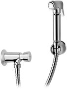 Bruckner Bruckner, TEMPOR samozatvárací nástenný ventil s bidetovou sprchou, chróm, 937.040.1