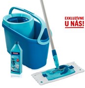 Leifheit Set Clean Twist M Ergo + ZDARMA Čistič na silně znečištěné podlahy 1 l 52127
