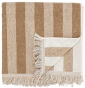 Hnedo–béžový bavlnený uterák 50x100 cm Elaia – Bloomingville