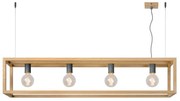 Lucide 31472/04/72 - Závesné svietidlo ORIS 4xE27/60W/230V béžové