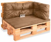 Súprava na záhradné sedenie 3ks hnedá EMI