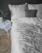 Posteľná obliečka Damašek Svetlosivá 200x220 / 2×70x80 cm – elegantný damaškový vzor, 100% bavlna, zips