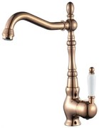 Laveo Evora, vysoká drezová batéria h-304, medená-biela, LAV-BAE_865D