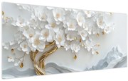 Obraz – 3D elegantný strom života (120x50 cm)