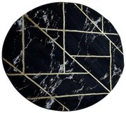 Koberec Diamond 1,2/1,2 A0052 čierna/zlatá