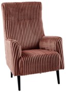 Kreslo ušiak, staroružová/čierna, SAMY 1