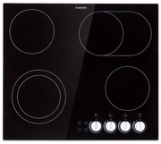 Klarstein EasyCook, sklokeramická varná doska, 6100 W, otočný regulátor, čierna