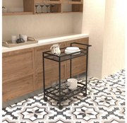 Príručný stolík Vergilius (čierna). Akcia -18%. Vlastná spoľahlivá doprava až k Vám domov. 1107794