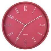 Dizajnové nástenné hodiny Karlsson 5988RDtmavoružové, priemer 30 cm