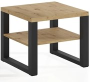 Konferenčný stolík Mona 600 + Polica Artisan/čierna